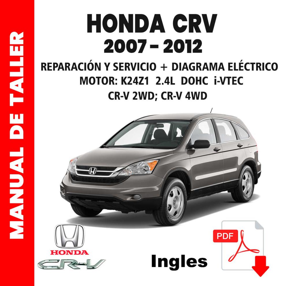 Manual De Taller Y Diagramas El Ctricos Honda Crv Al Ingles