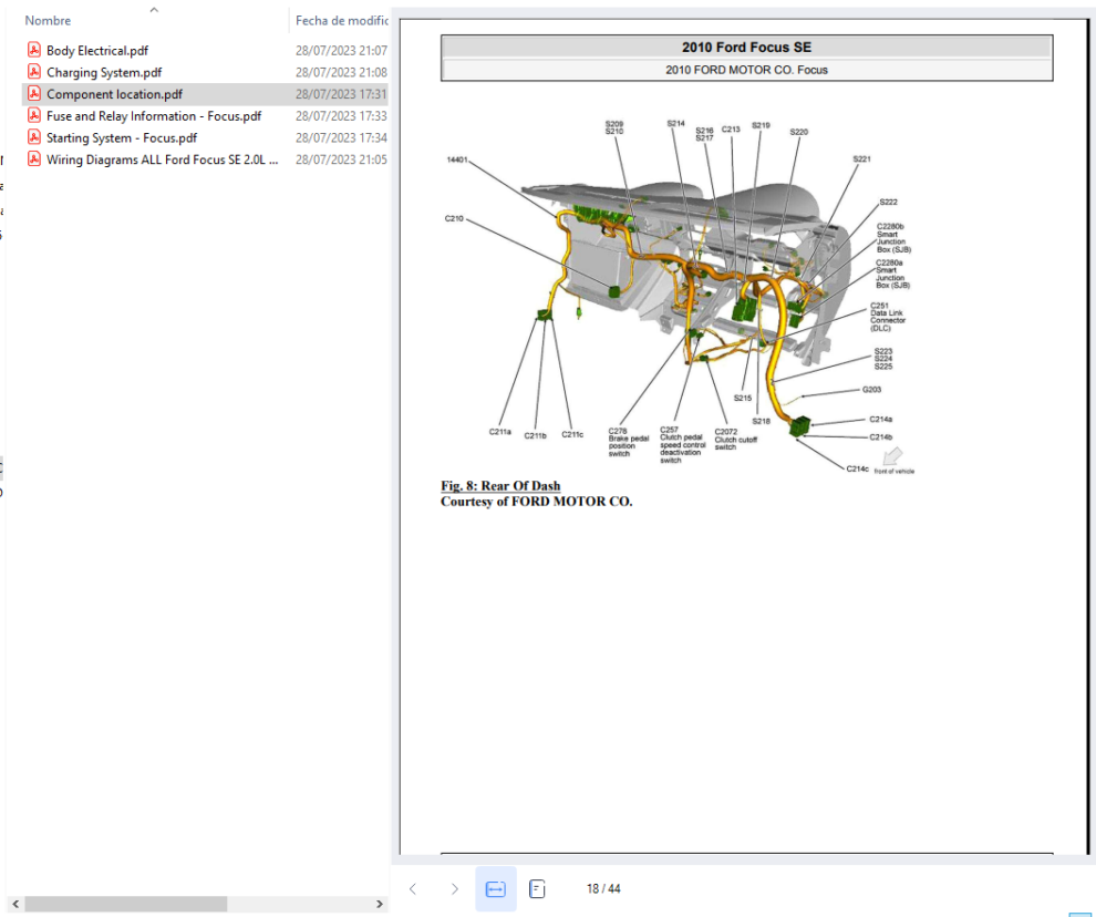 Diagramas El Ctricos Ford Focus Se L