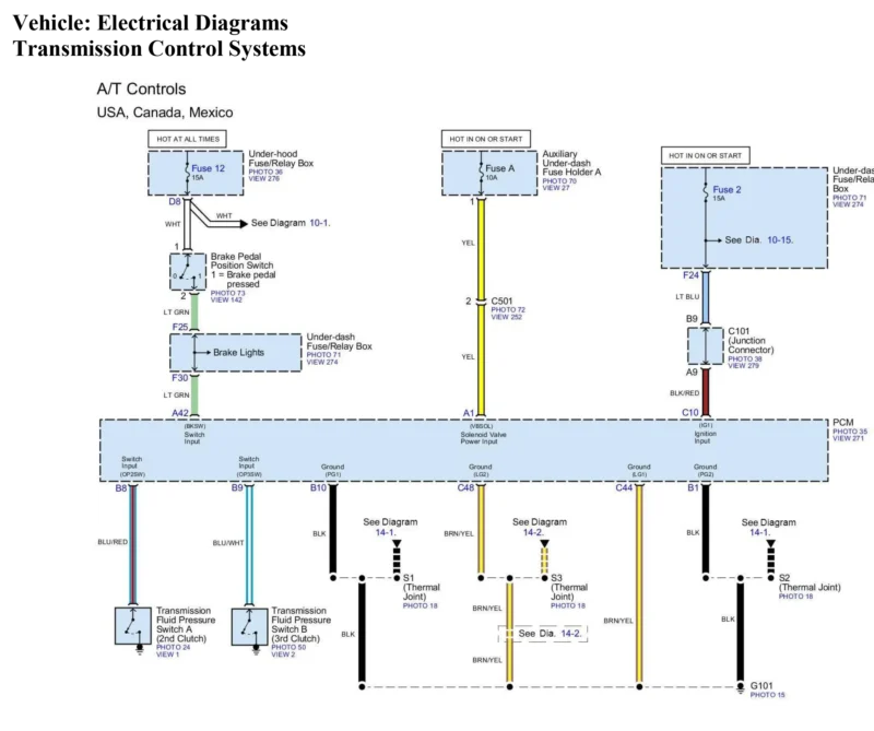 Diagramas eléctricas Honda CRV 2010 2.4l 4wd