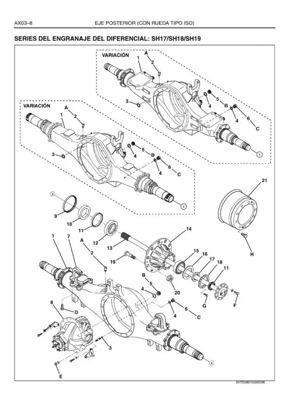 Manual De Taller Hino 700 Series E13c Diagramas Electricos - Imagen 5