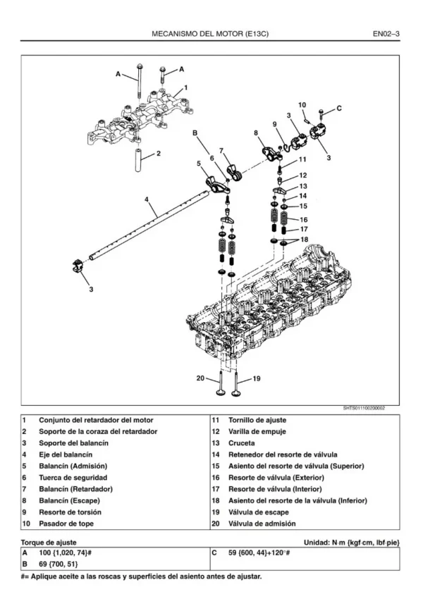 Manual De Taller Hino 700 Series E13c Diagramas Electricos - Imagen 4