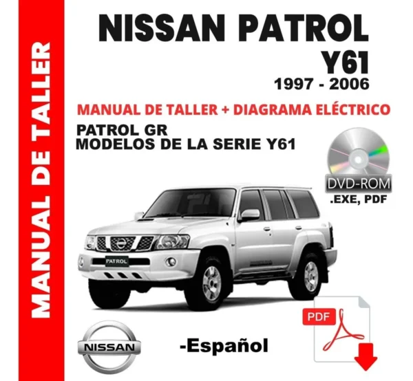 Manual Taller Nissan Patrol Y61 Años 1995-2006 Español Full