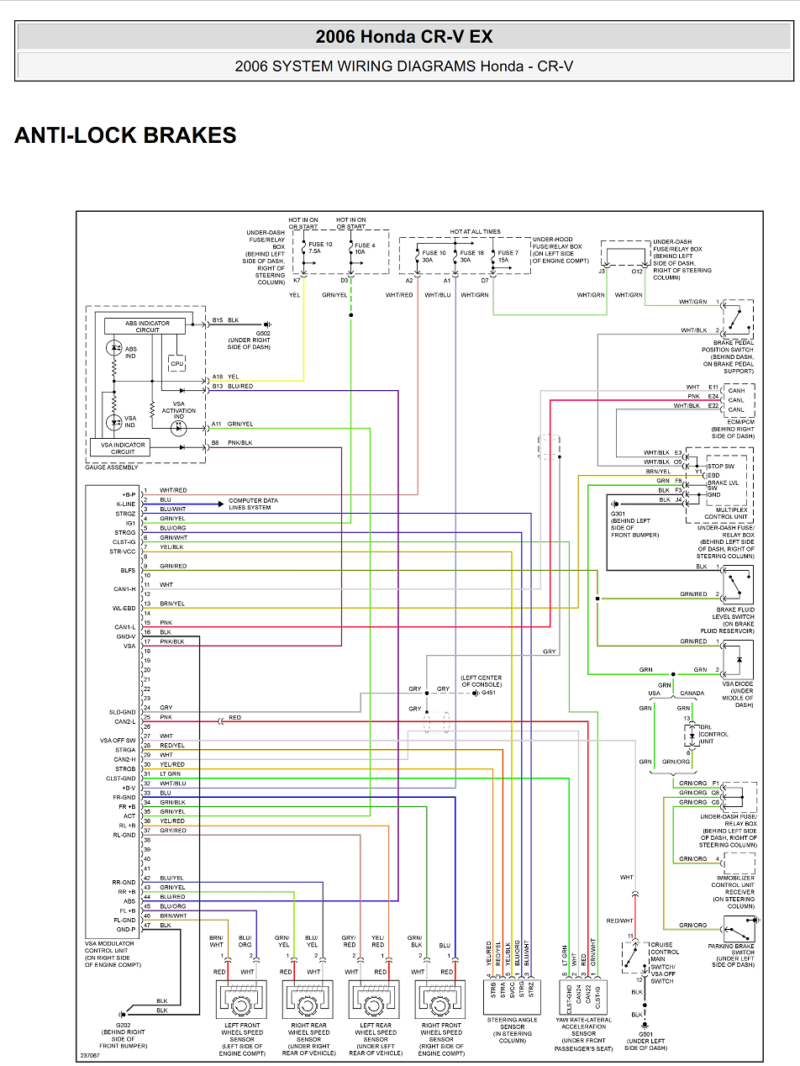 Manual Diagramas Eléctricos Honda CRV 2002 al 2006 - Imagen 2