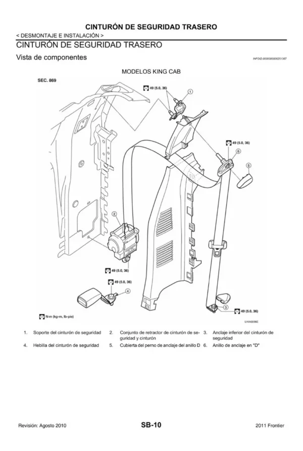 Manual Taller y Diagramas Nissan Navara D40 2005 al 2015 - Imagen 6