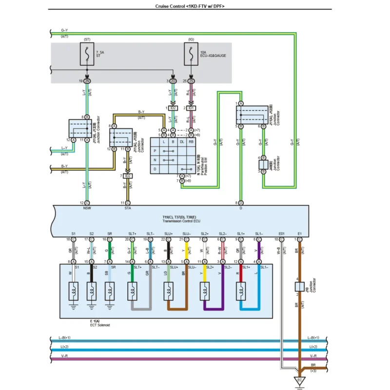 DIAGRAMA-ELECTRICO-TOYOTA-HILUX-2005, 2006, 2007, 2008, 2009, 2010, 2011, 2012, 2013, 2014