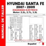 cableado electrico hyundai santa fe 2007 2008 2009