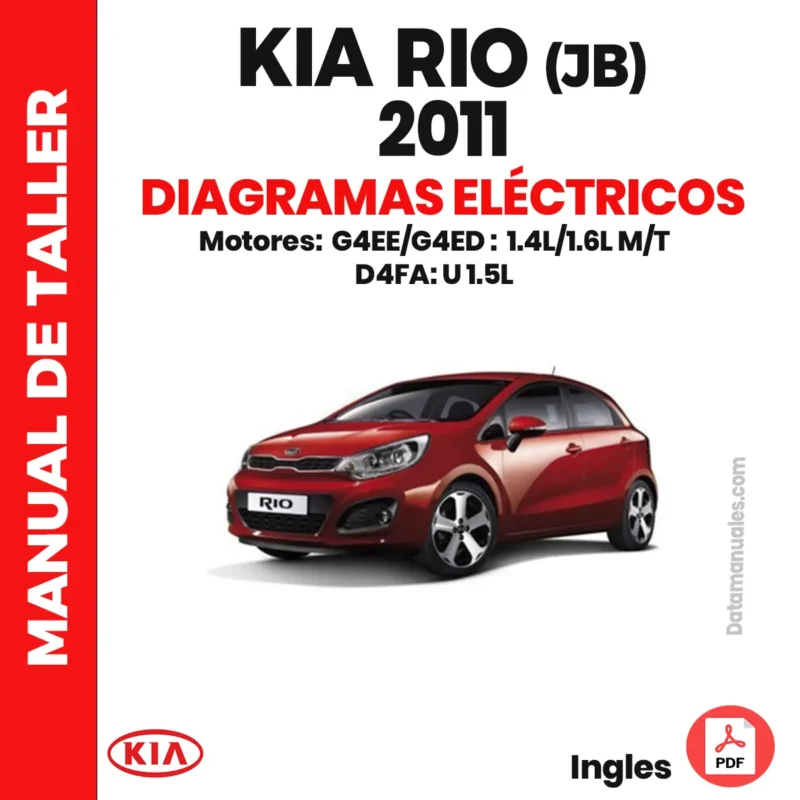 Descargar Manual de Diagramas Eléctricos para Kia Rio (JB) 2011 – Motores 1.4L, 1.5L y 1.6L