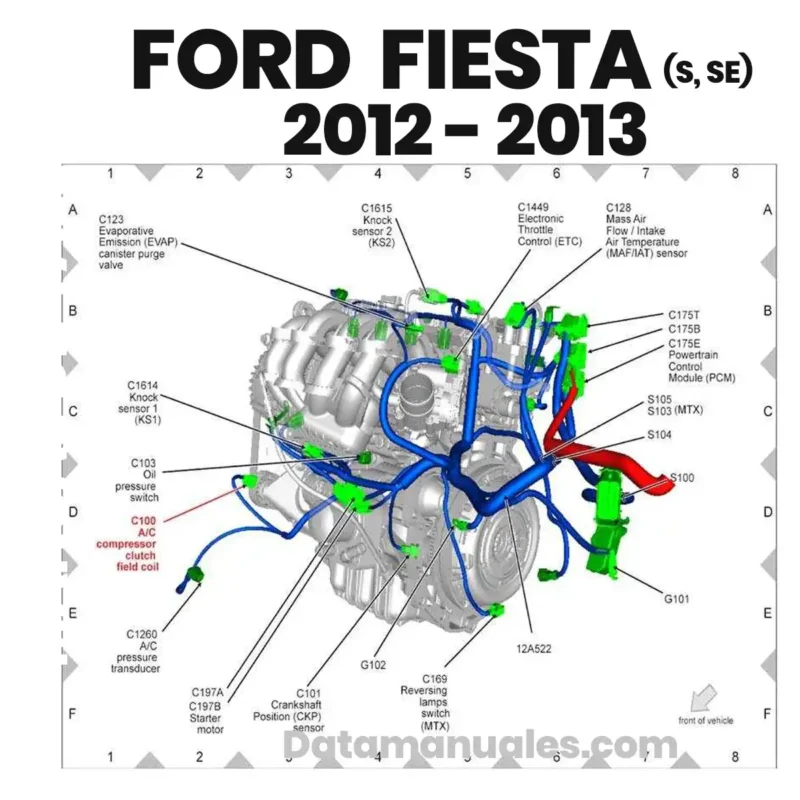 diagrama electrico ford fiesta 2012 1.6L S SE