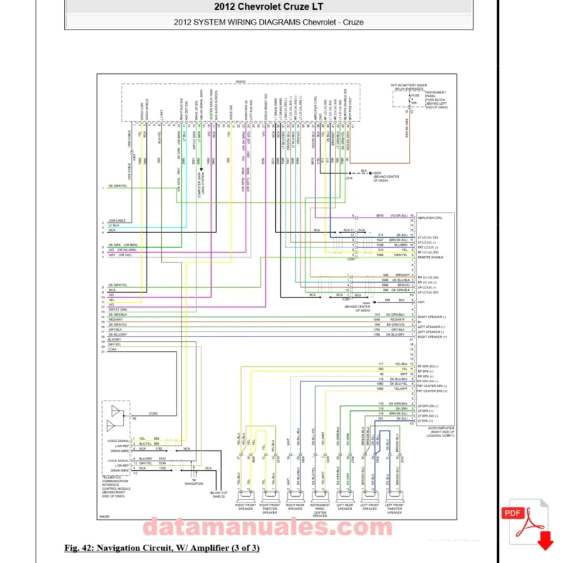 DIAGRAMAS ELECTRICOS CHEVROLET CRUZE LT 2012