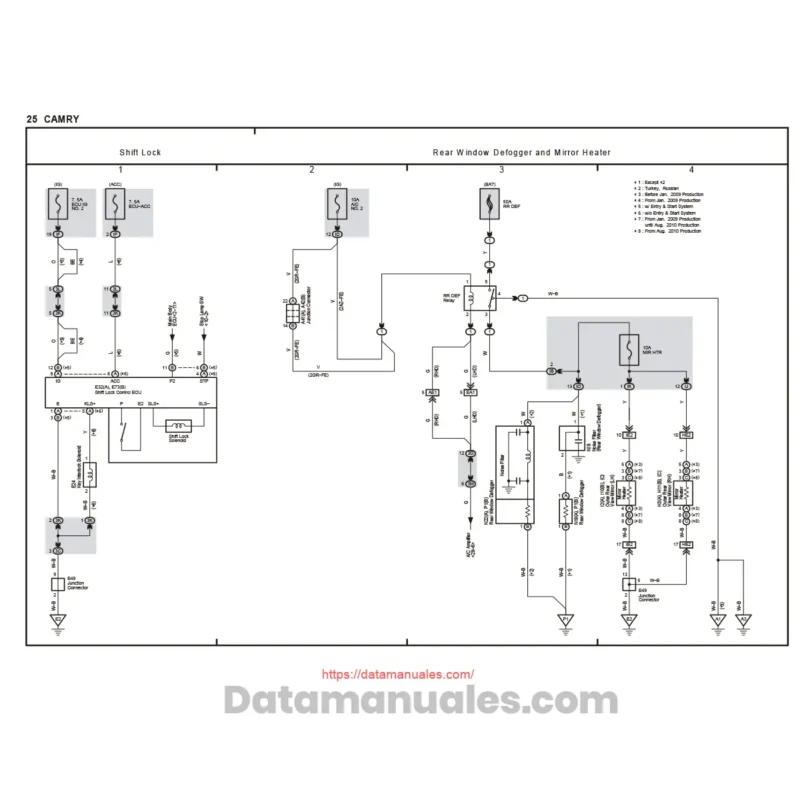 Diagramas Eléctricos toyota camry 2006