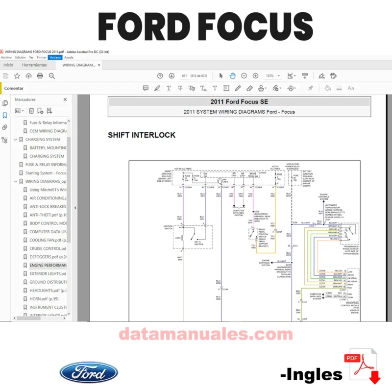 Diagramas Eléctricos Ford Focus SE 2.L 2011