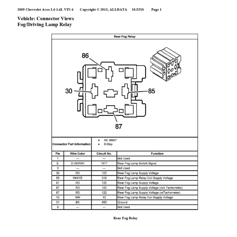 Diagramas electricos Chevrolet 2005 1.6l