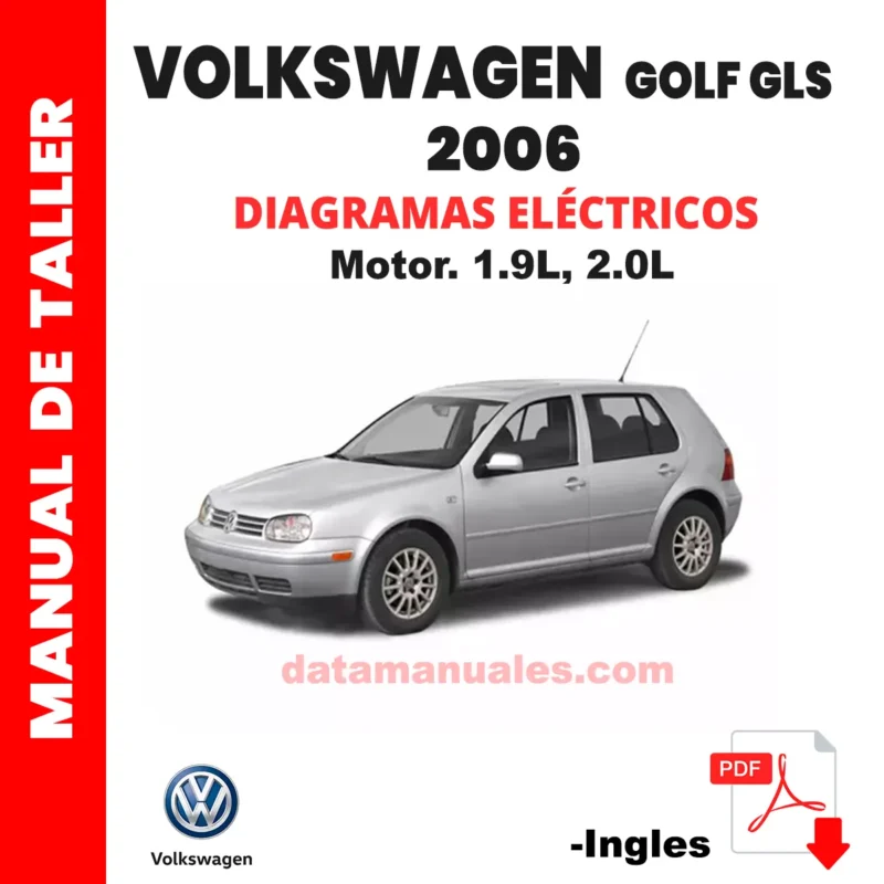 diagramas electricos volkswagen golf gls 2006 1.9L, 2.0L