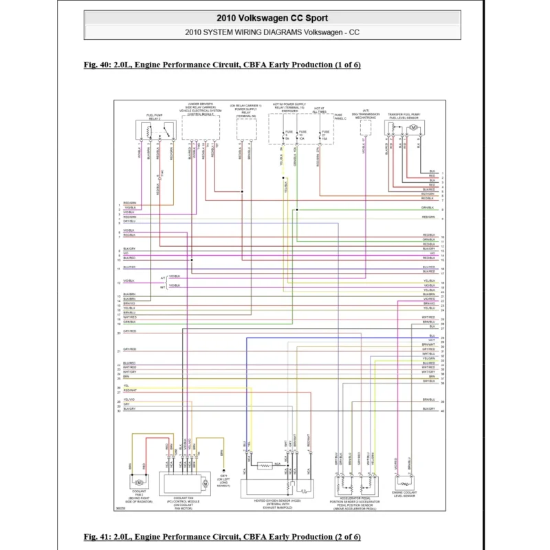 Diagramas electricos Volkswagen CC Sport 2010 2.0