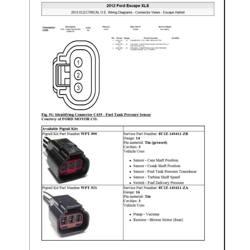 Diagramas electricos ford escape xls 2012 3.0L