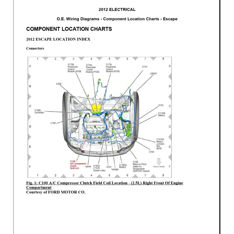 Diagramas electricos ford escape xls 2012