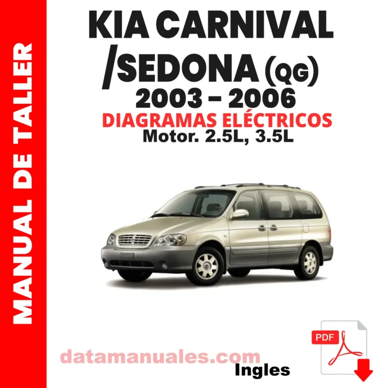 Diagramas eléctricos kia Carnival-Sedona 2.5L, 3.5L