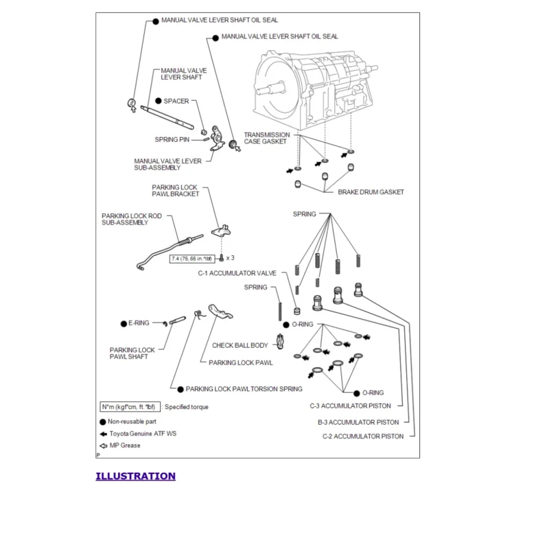 Manual de servicio y reparación de Toyota 4Runner 2016-2019 1GR-FE (4.0L)