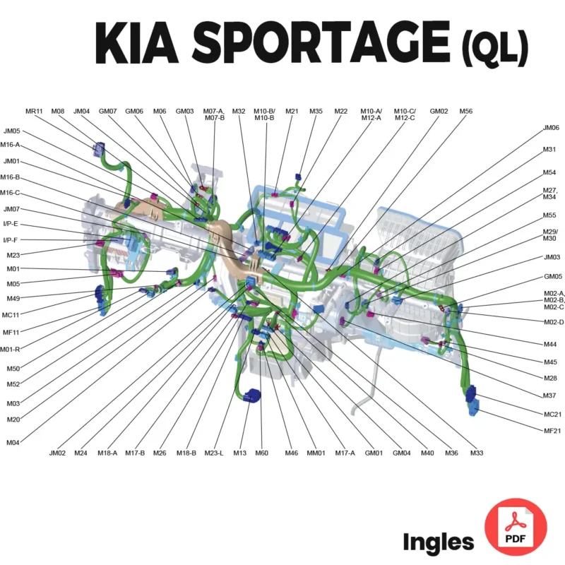 Diagramas Eléctricos KIA SPORTAGE QL 2020, 2021 2022 2.0L