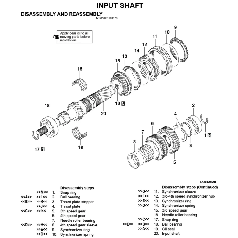 manual de taller Mitsubishi Outlander 2003-2004 Motores 4G63 2.0L y 4G69 2.4L