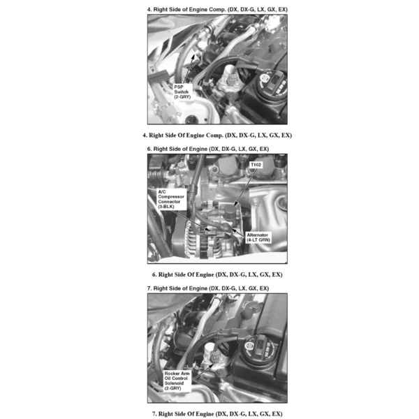 Diagramas Eléctricos Honda Civic 2008 L4-1.8L DX LX EX UBICACION DE COMPONENTES