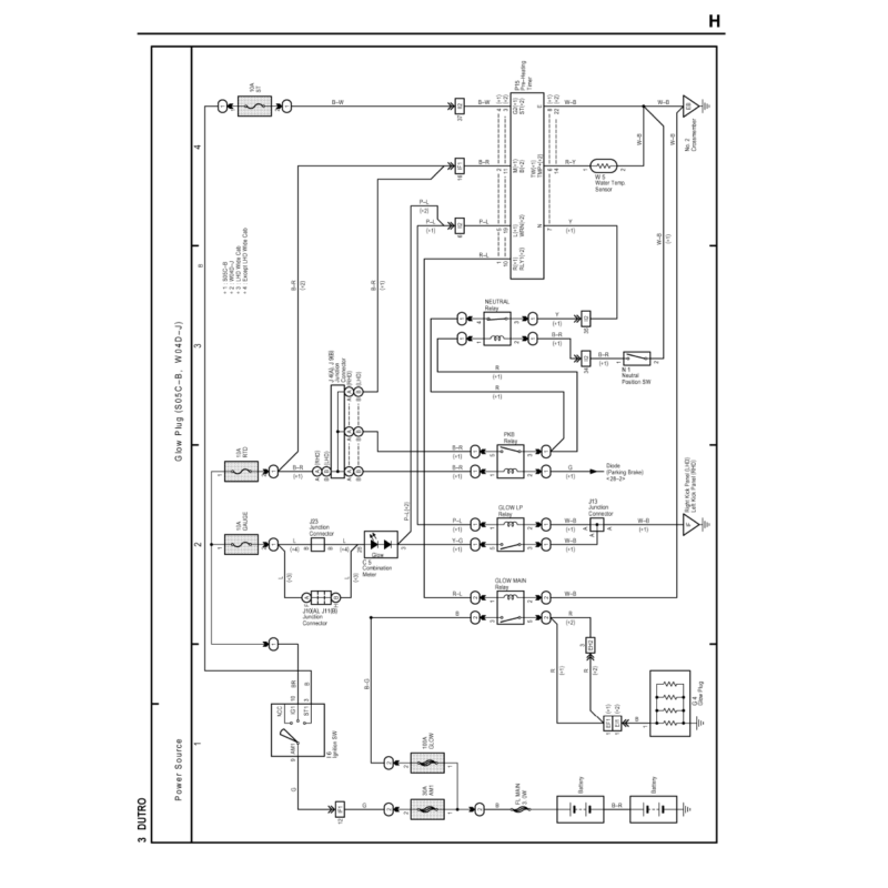 diagramas electricos Hino Dutro WU XZU (1999-2011)