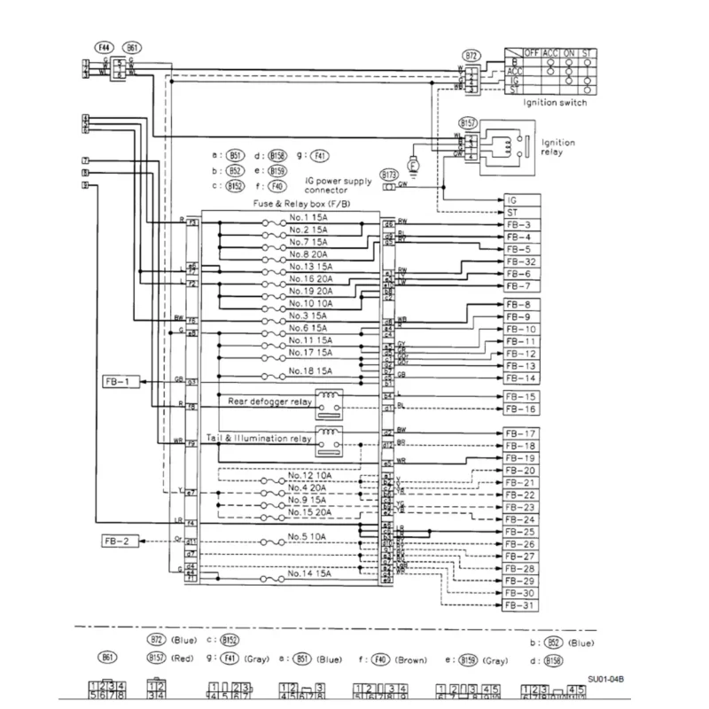 wiring diagrams manual de taller subaru forester 2002