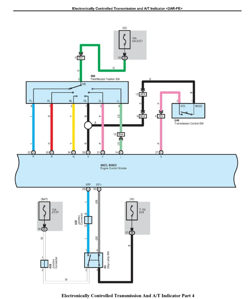 Diagramas Eléctricos Toyota RAV4 2AR-FE 2009