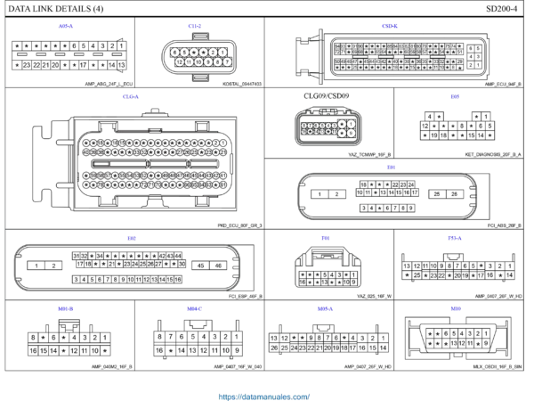 Wiring Diagrams Hyundai Veracruz ix55 (EN) 3.0, 3.8 DLC data Link