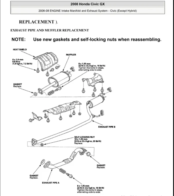 Manual de taller Honda Civic 2006 2008 1.8L 2.0L