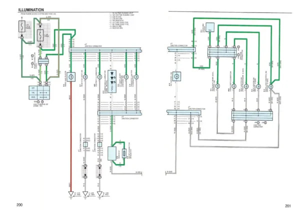 Manual de taller y Diagramas eléctricos RAV4 1996 al 2000, Iluminacion