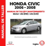 Manual de taller Honda Civic 2006 2008 motores 1.8L y 2.0L