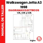 Diagrams Eléctricas Volkswagen Jetta A3 GLX 1998 motor 1.9L 2.0L 2.8L