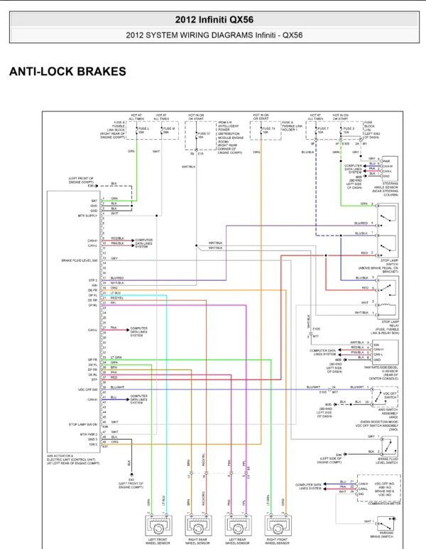 Wiring Diagrams Infiniti qx56 2012-18