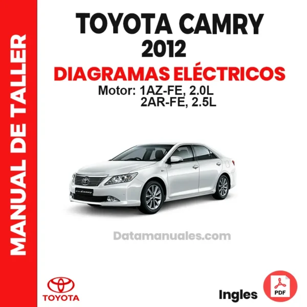 Diagramas Eléctricos TOYOTA CAMRY 2.0L (1AZ-FE) y (2AR-FE) 2.5L 2012