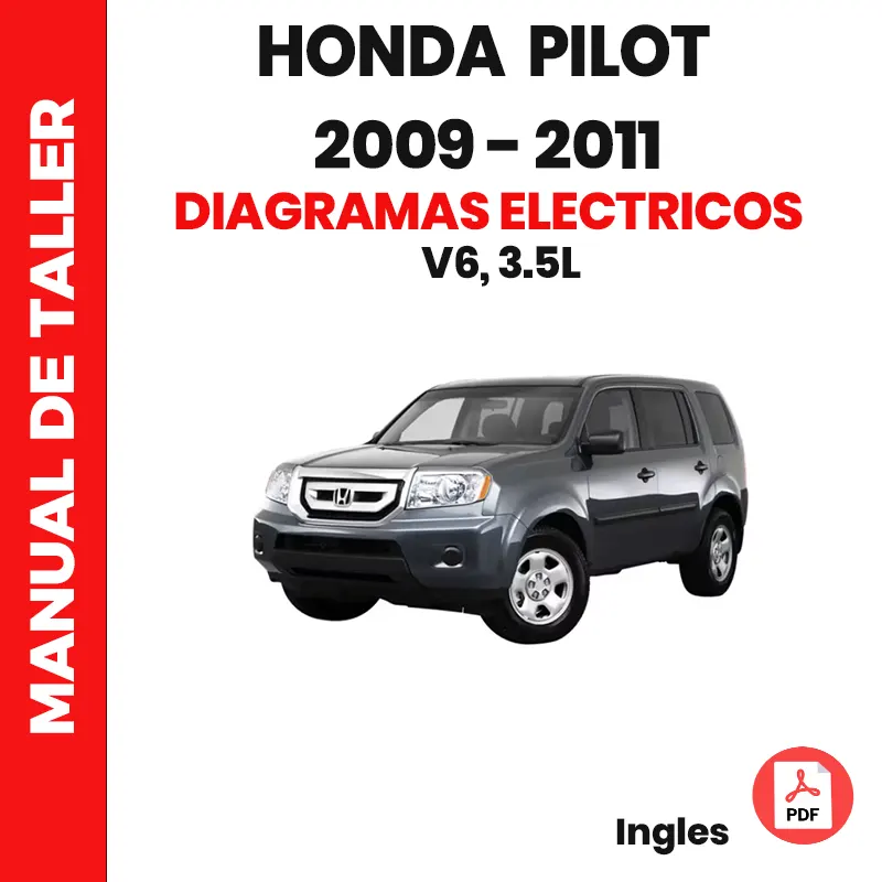 Diagramas Eléctricos Honda Pilot 4WD V6 3.5L 2009 al 2011 descargar PDF
