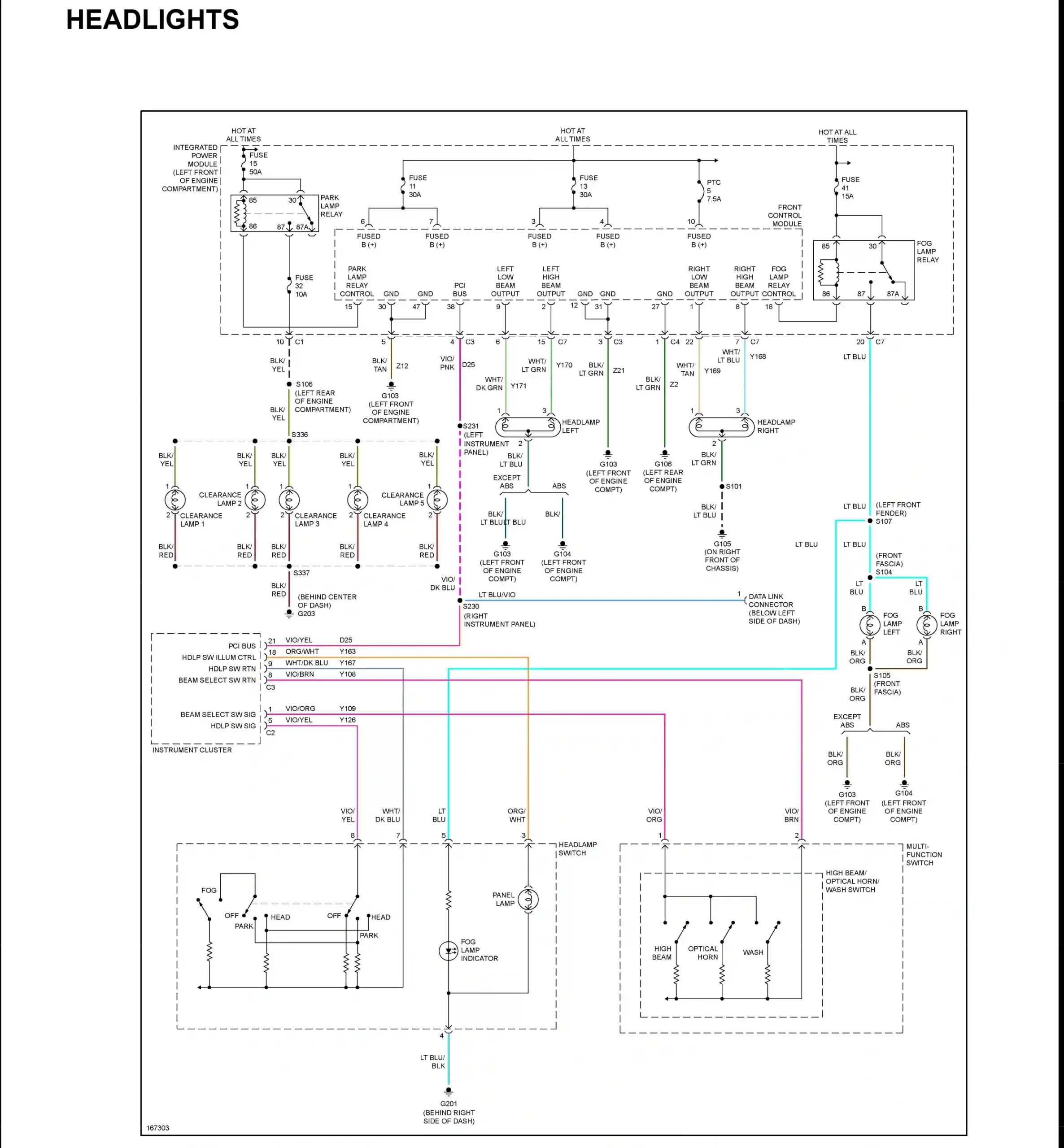 diagramas eléctricos DODGE RAM 1500 2003, wiring diagrams