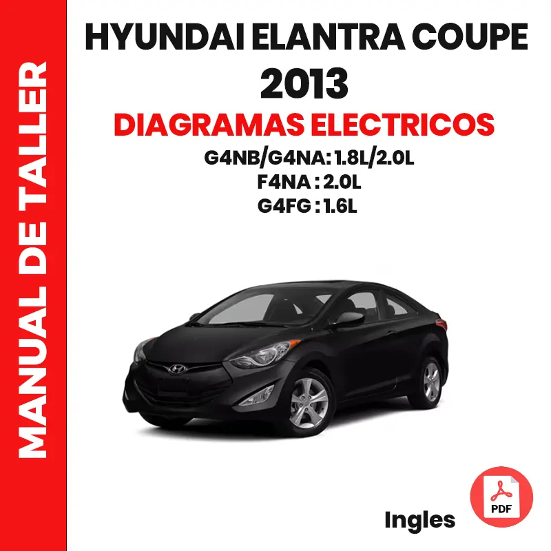 Diagrama eléctrico Hyundai Elantra Coupe 2013 1.6L 1.8L 2.0L