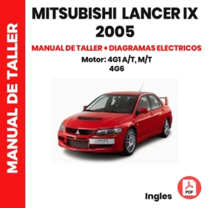 Manual de taller Mitsubishi Lancer IX 2005 + Diagramas de cableado eléctrico PDF