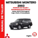 Manual de Taller Mitsubishi Montero 2003 3.8L V6, diagramas eléctricos