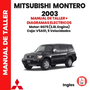 Manual de Taller Mitsubishi Montero 2003 3.8L V6, diagramas eléctricos