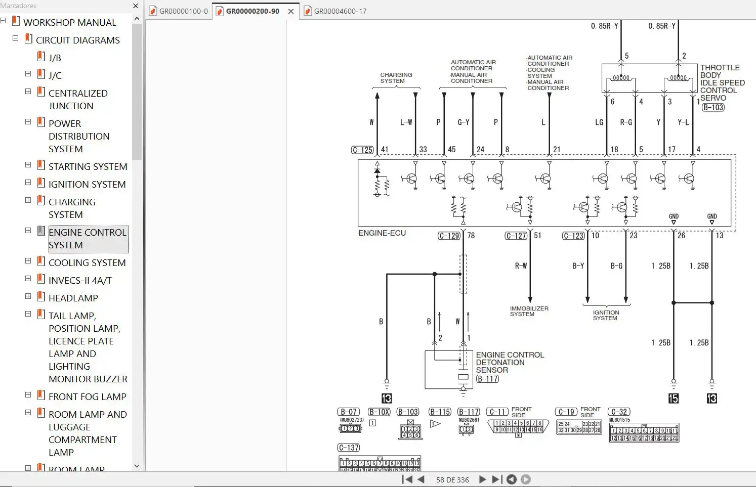 Manual de Taller y Diagramas Mitsubishi Lancer IX 2006 Wiring digrams